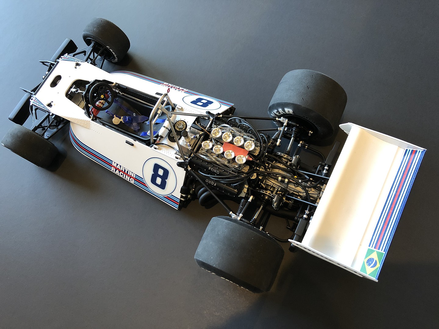 Martini Brabham BT44B 1975 -- Plastic Model Car Kit -- 1/12 Scale -- #12042  pictures by nascar880