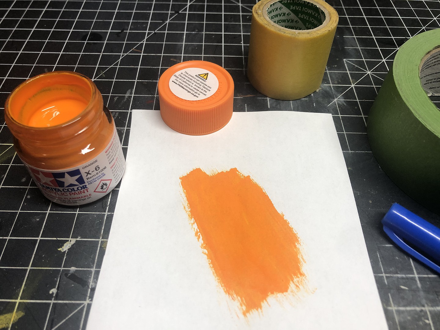 Tamiya Paint TAM81506 0.33 oz Tamiya Acrylic Mini Paint - Orange