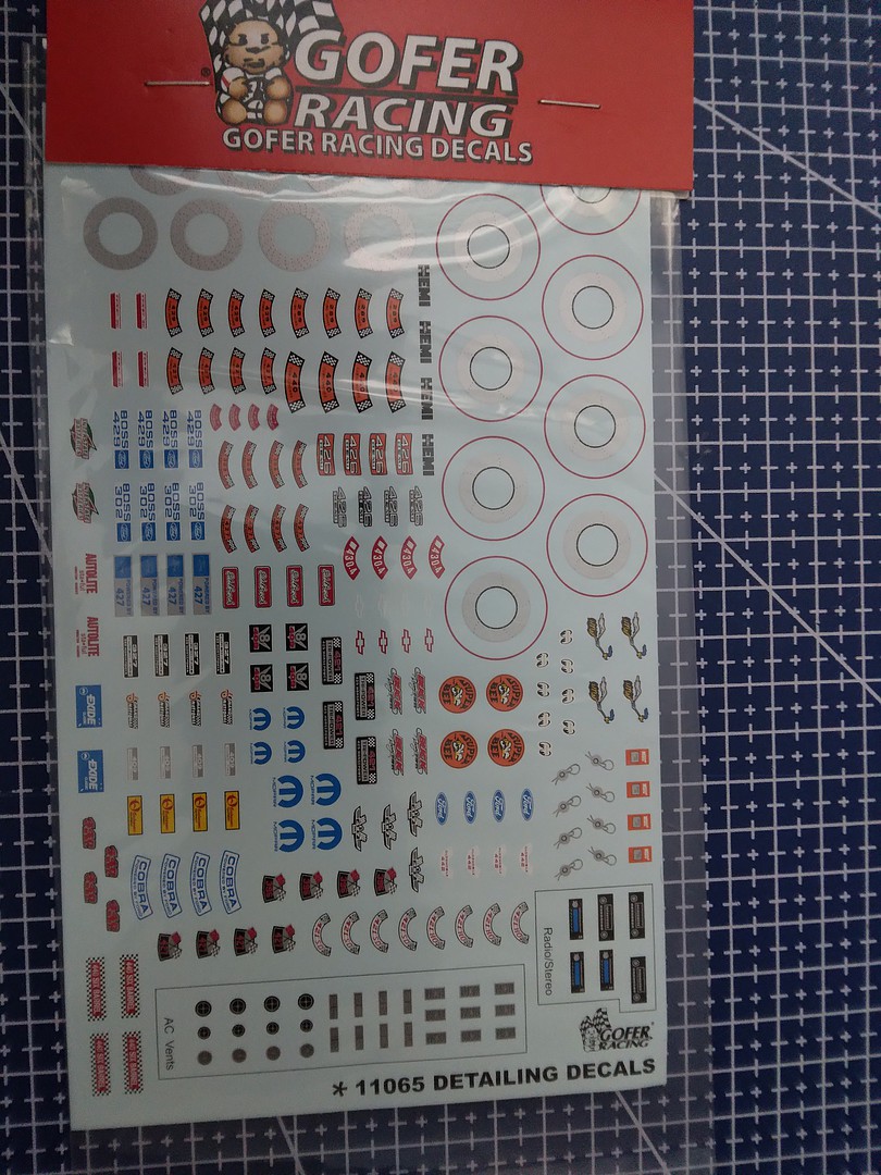 Car Detailing Decals (Brakes, etc.) Plastic Model Vehicle Decal 1