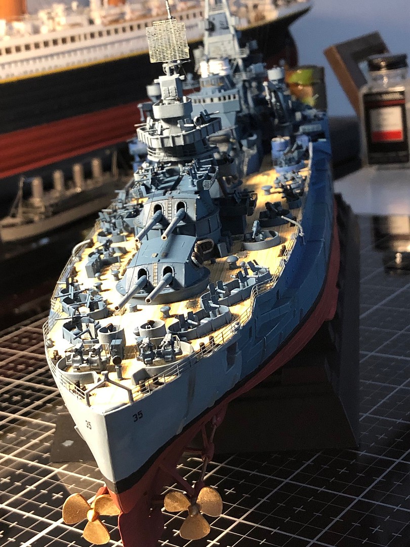 USS Texas BB35 Battleship Plastic Model Military Ship