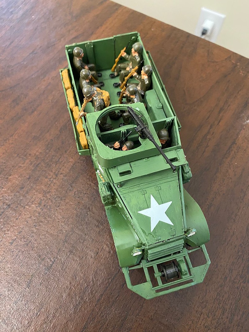 WWII Allied M3 Halftrack 3 Crew 24 Plastic Model Halftrack Kit wwii-allied-m3-halftrack-3-crew-24-plastic-model-halftrack-kit