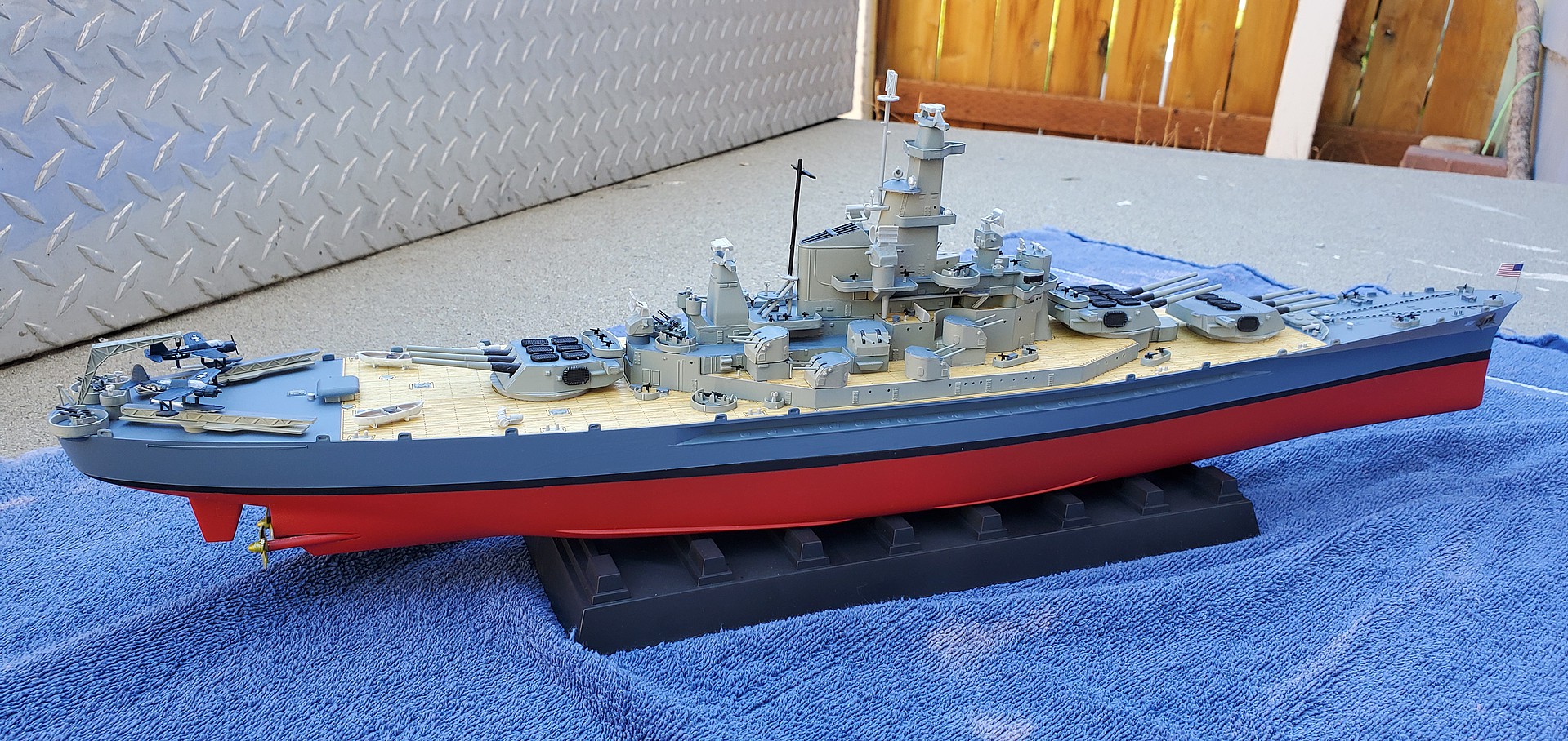 Uss Alabama Bb-60 Battleship -- Plastic Model Military Ship Kit -- 1  