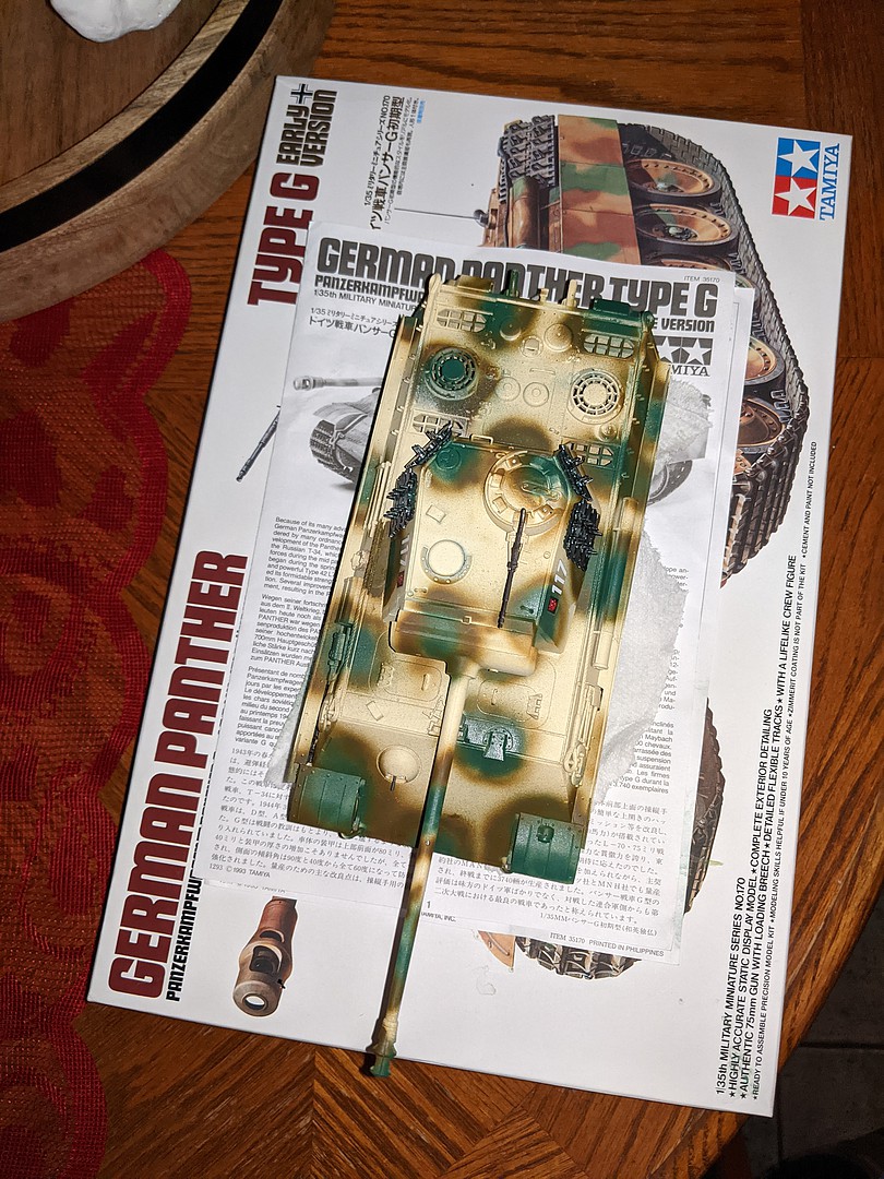 thumbnail image 2 of 1/35 Scale German Panther Type G Tank Metal Gun Barrel & Shells Set For Tamiya 35170 Kit 2 of 5