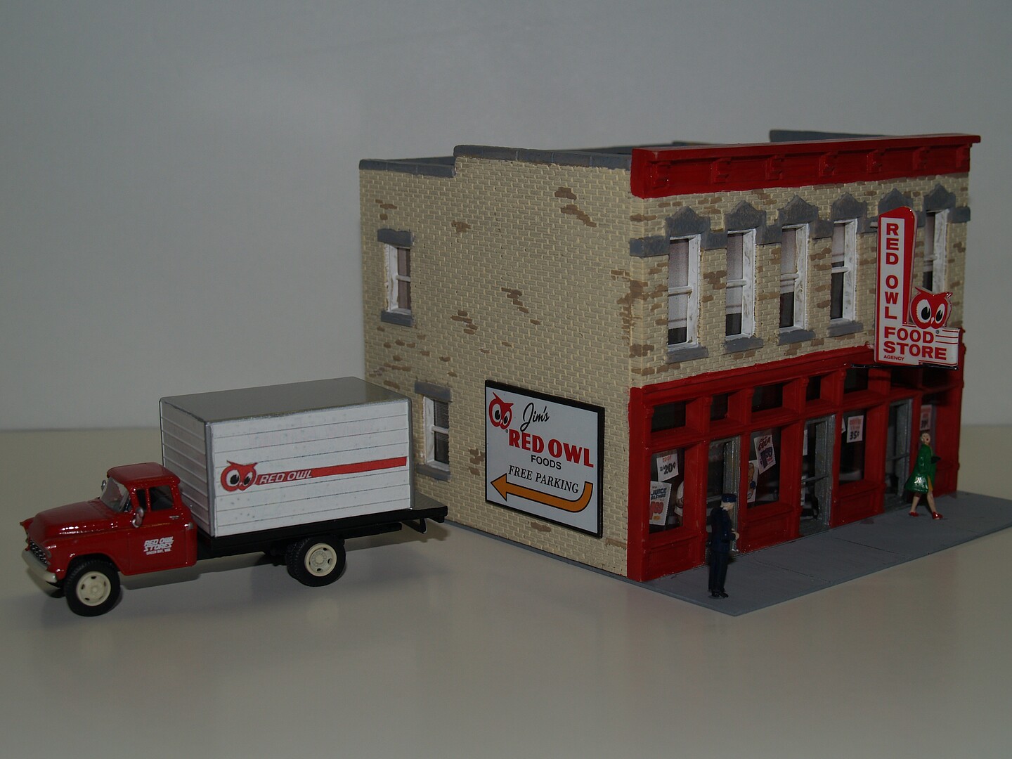 Walthers - Jim's Red Owl - HO Kit Jim\u0027s Red Owl - Kit - 4-1⁄4 x 3-5⁄8 x 3-3⁄8\u0027\u0027 Pictures