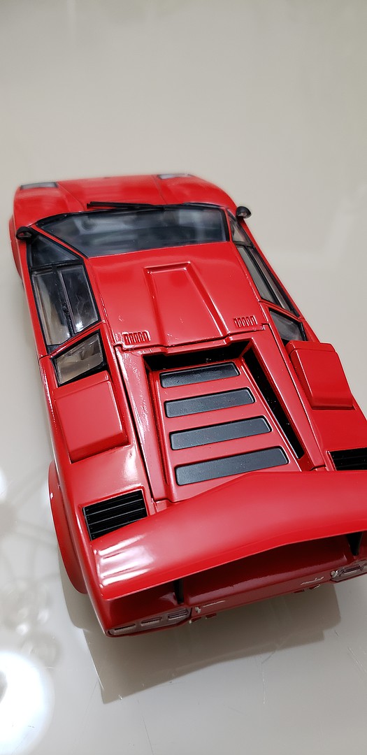 Tamiya Lamborghini Countach LP500S Red Body w/Clear Coat 1/24 Model Kit  #17541