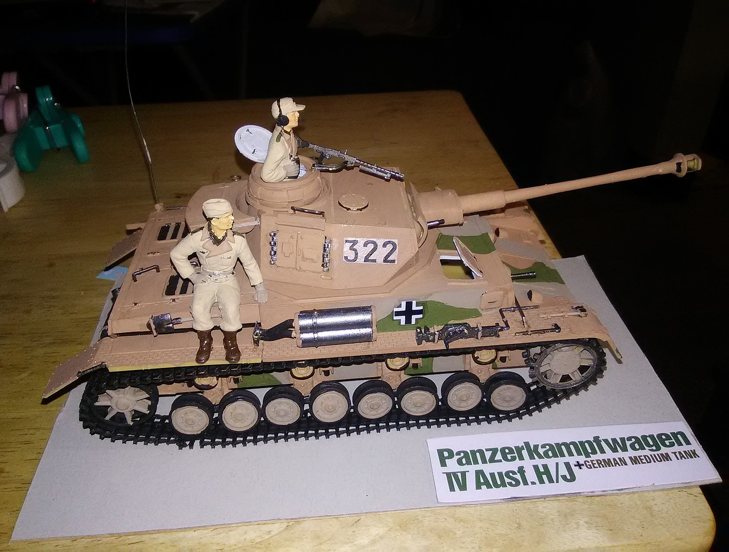 Academy PzKpfw IV Ausf H Tank Plastic Model Military Vehicle Kit 1 