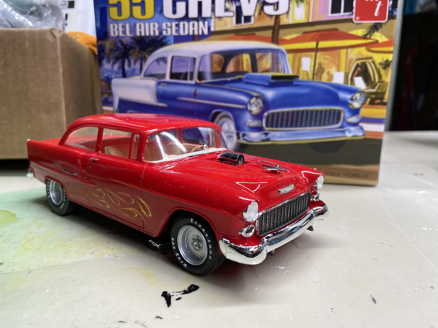 55 Chevy Model Car Kit