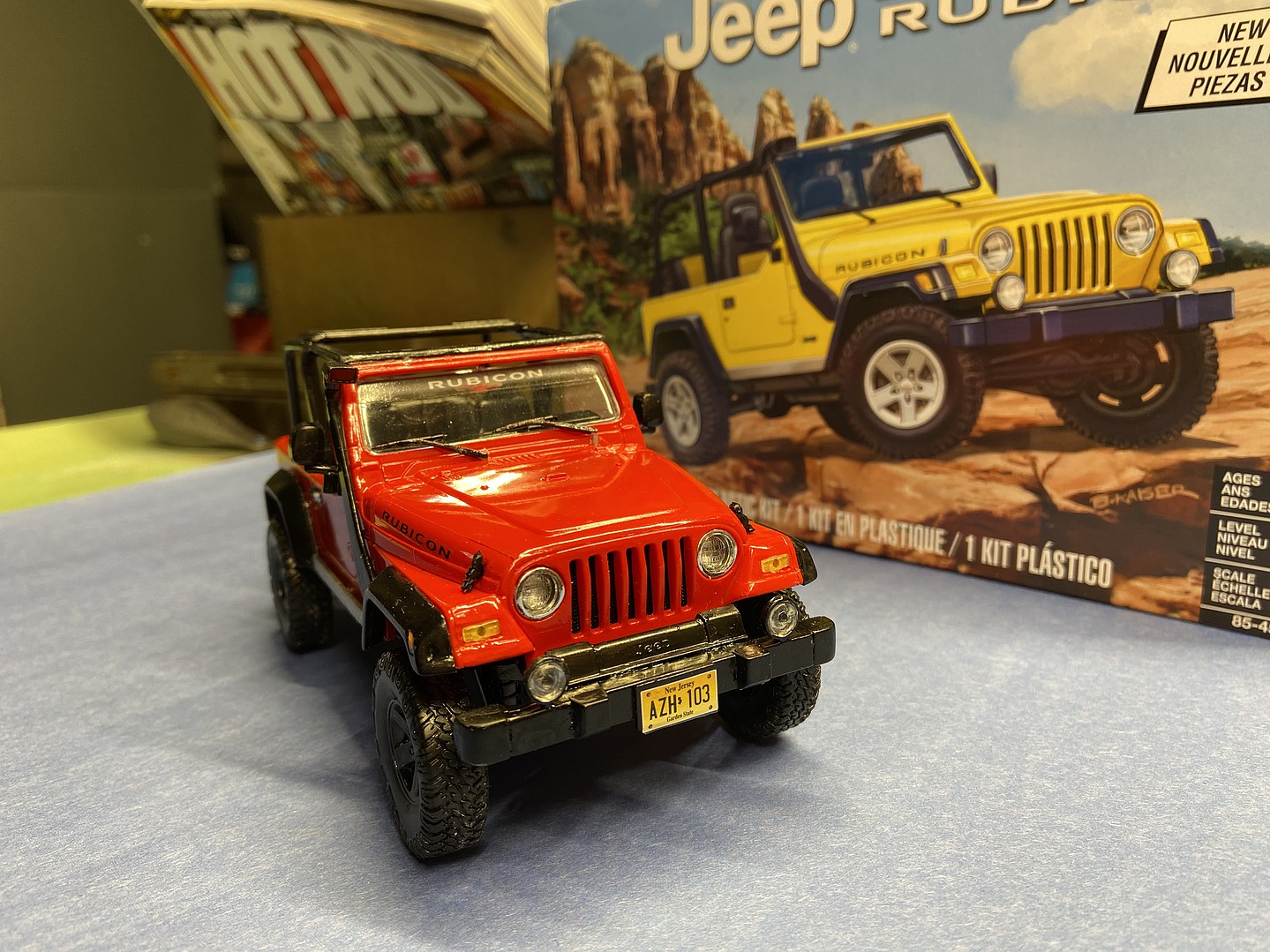 Jeep Wrangler Rubicon Plastic Model Jeep Kit 1/25 Scale 4501