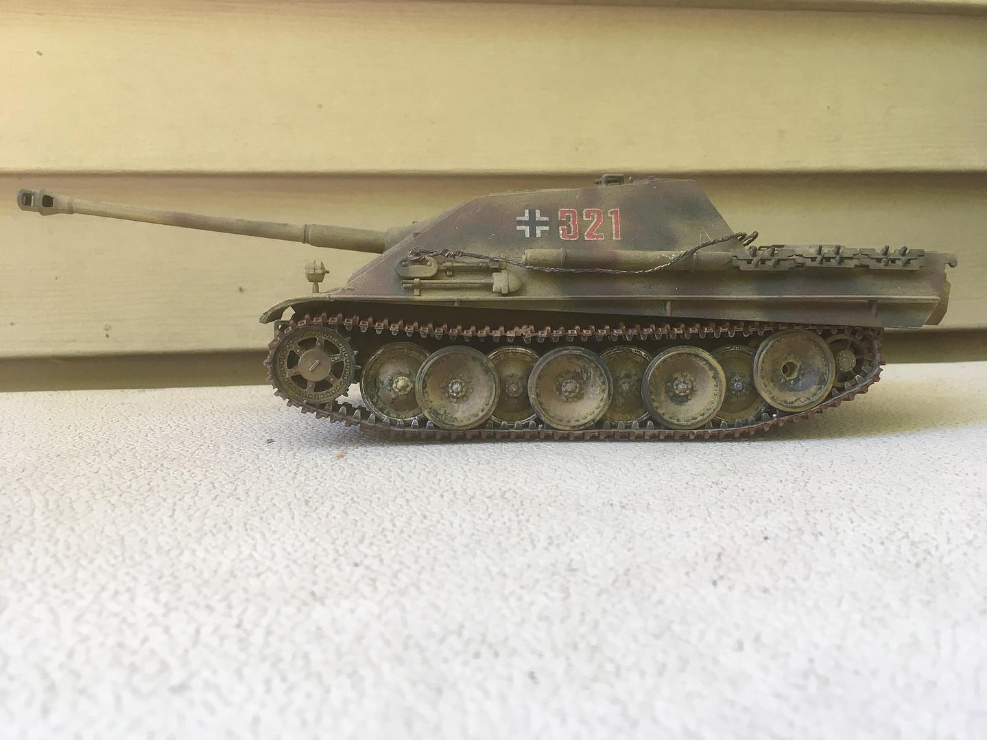 German Jagdpanther Late Version Tank -- Plastic Model Military Vehicle ...