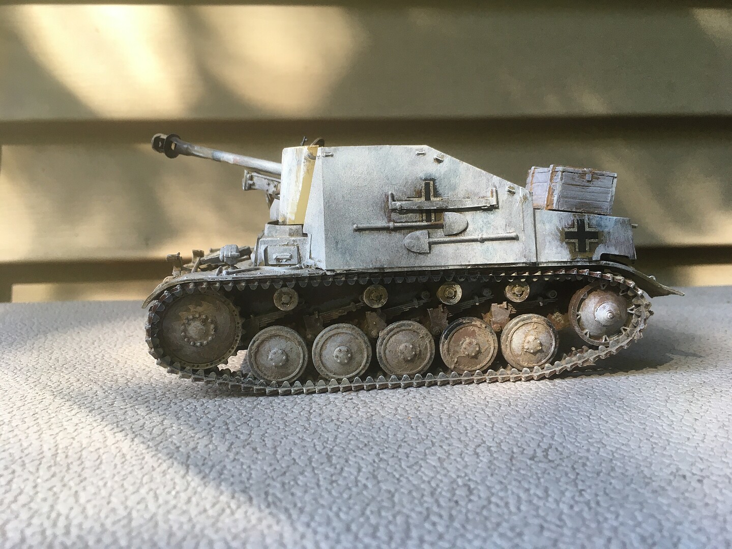 SdKfz 131 Marder II Tank with 7.5cm Pak 40/2 Gun Plastic Model Tank