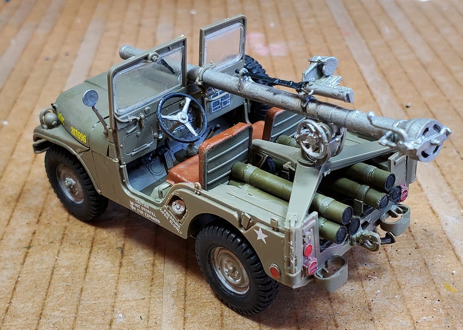US M38A1C 1/4Ton Jeep Plastic Model Military Jeep Kit 1/35 Scale