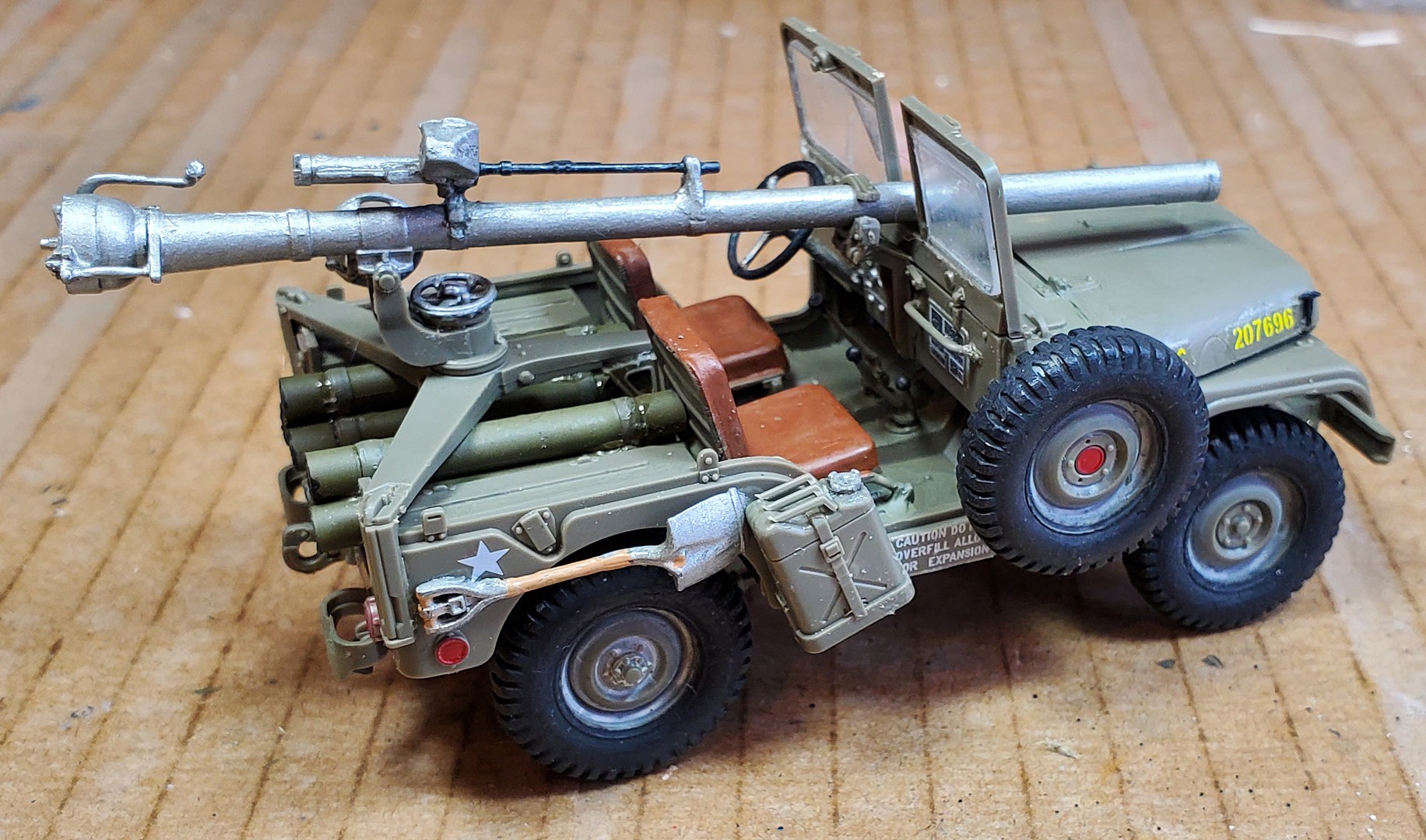 US M38A1C 1/4Ton Jeep Plastic Model Military Jeep Kit 1/35 Scale