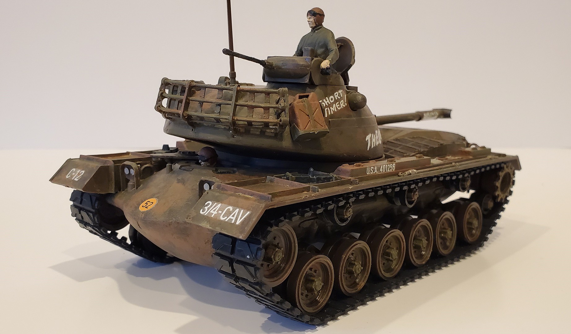 M-48 A-2 Patton Tank -- Plastic Model Tank Kit -- 1/35 Scale -- #857853 ...