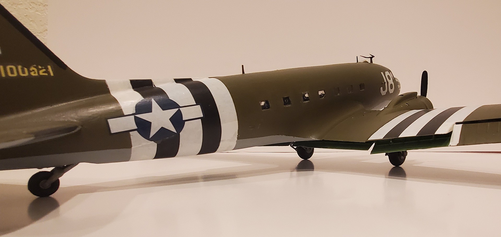 C-47A Skytrain Military Transport Aircraft -- Plastic Model Airplane ...