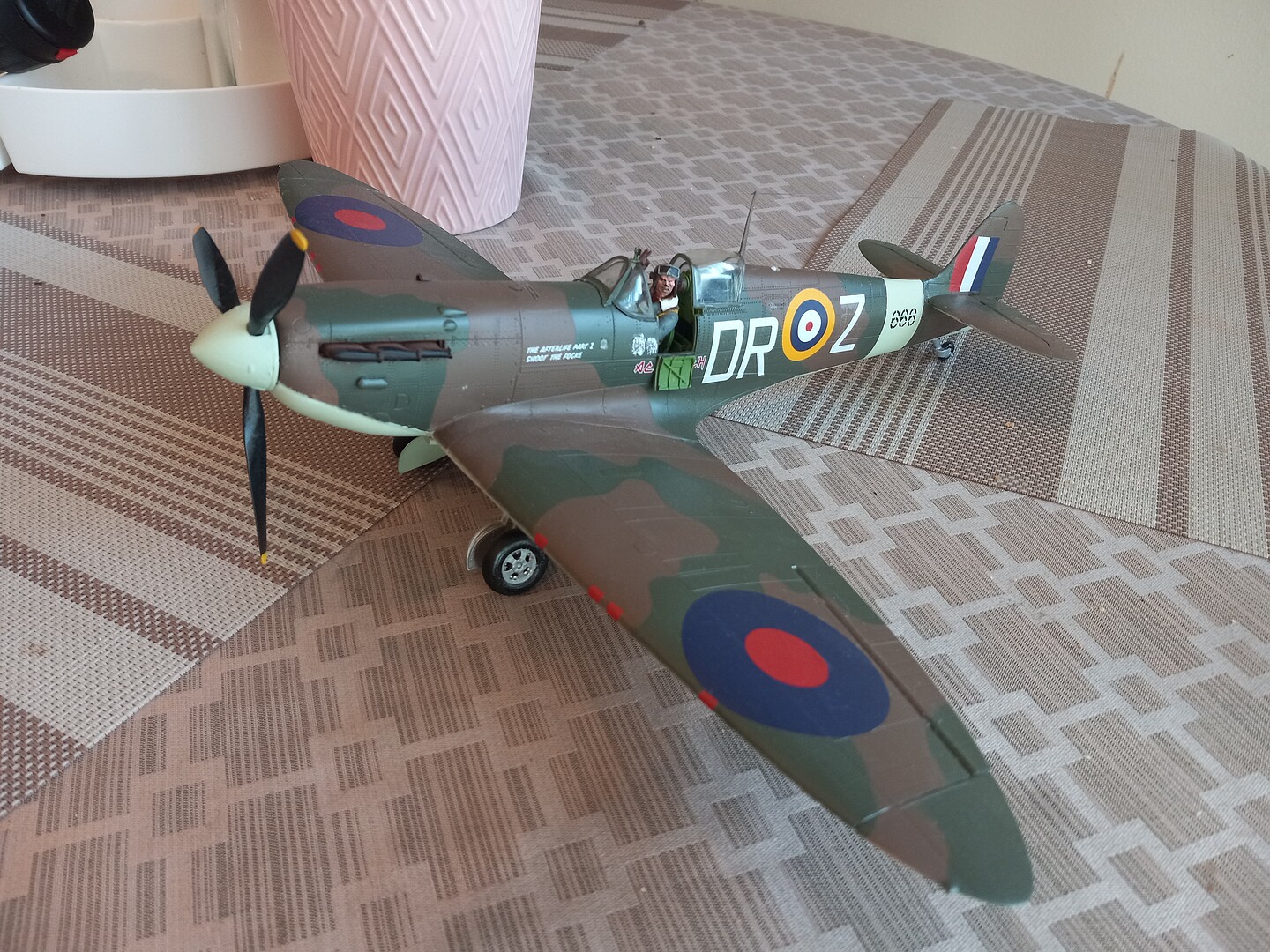 Revell Iron Maiden Spitfire MK.II Fighter Plane Aces High Plastic Model Kit  Includes Paint and Glue 1:32 Scale 