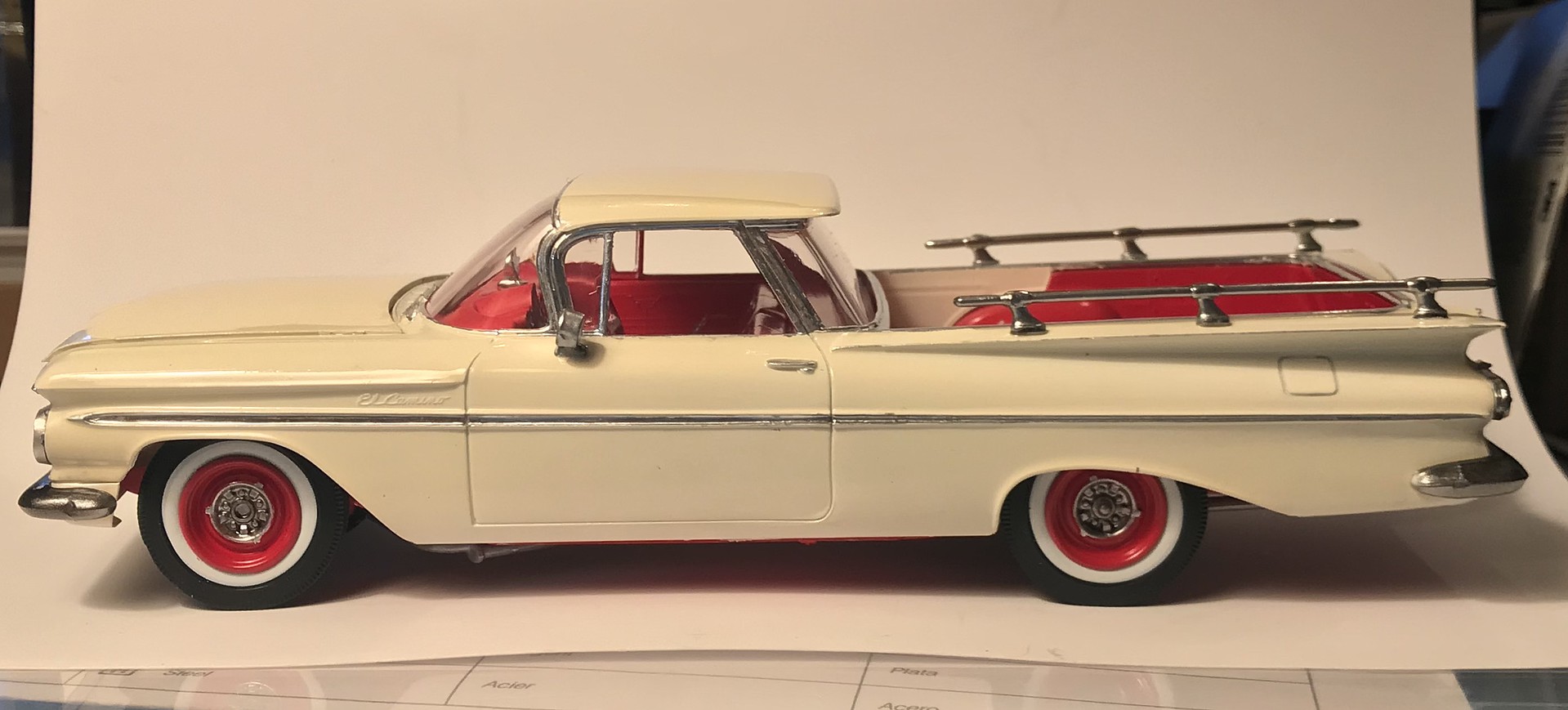 1959 el camino models yellow