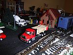 International(R) 7600 3-Axle Red Flatbed Truck