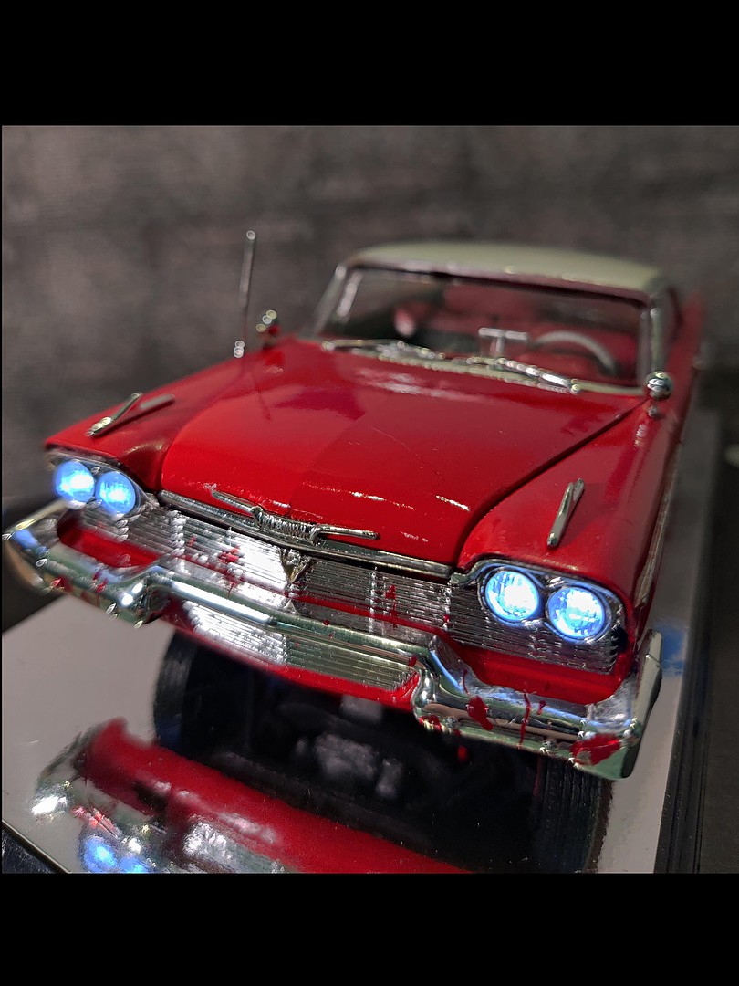 1958 Plymouth Christine Car (Red) Plastic Model Car Kit 1/25