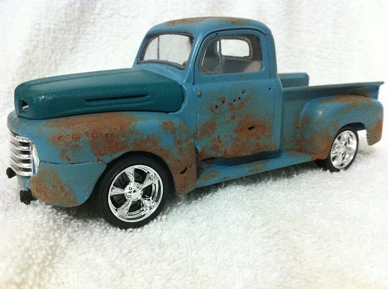 SMC-652A 1948-50 Ford Truck w/12' Wood Bed  HO-1/87th Scale White Resin Kit 