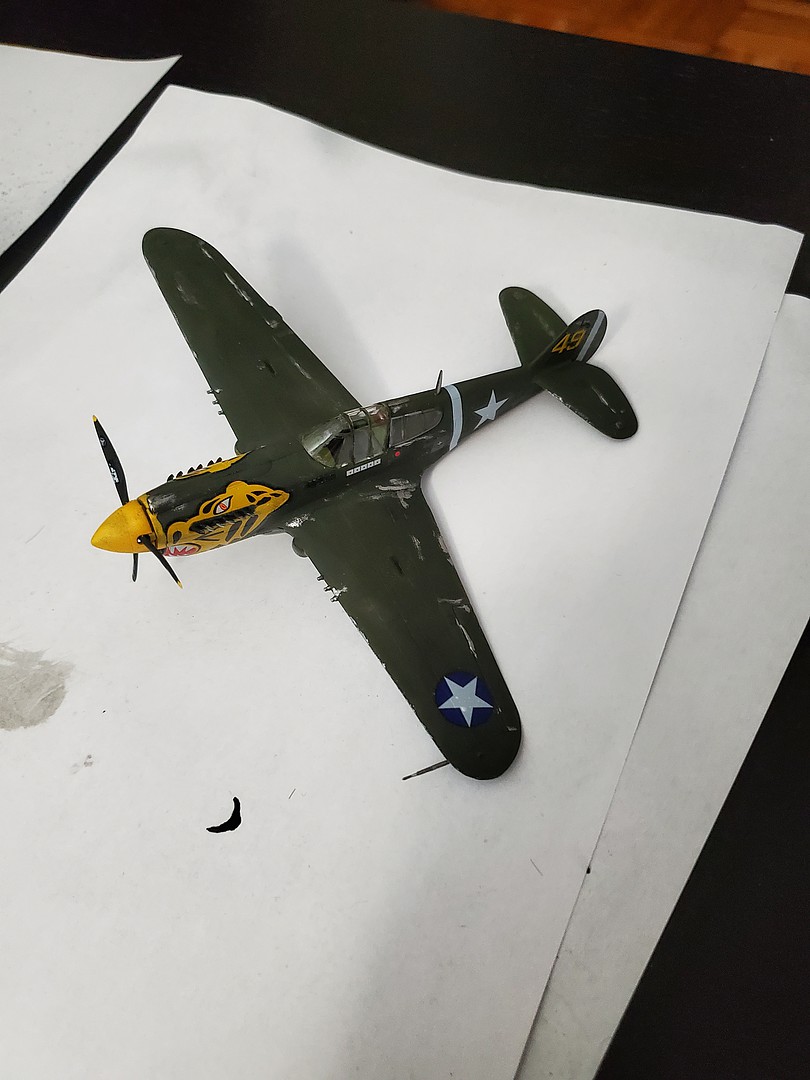 Gallery Pictures Academy P-40E Warhawk Plastic Model Airplane Kit 1/72 ...