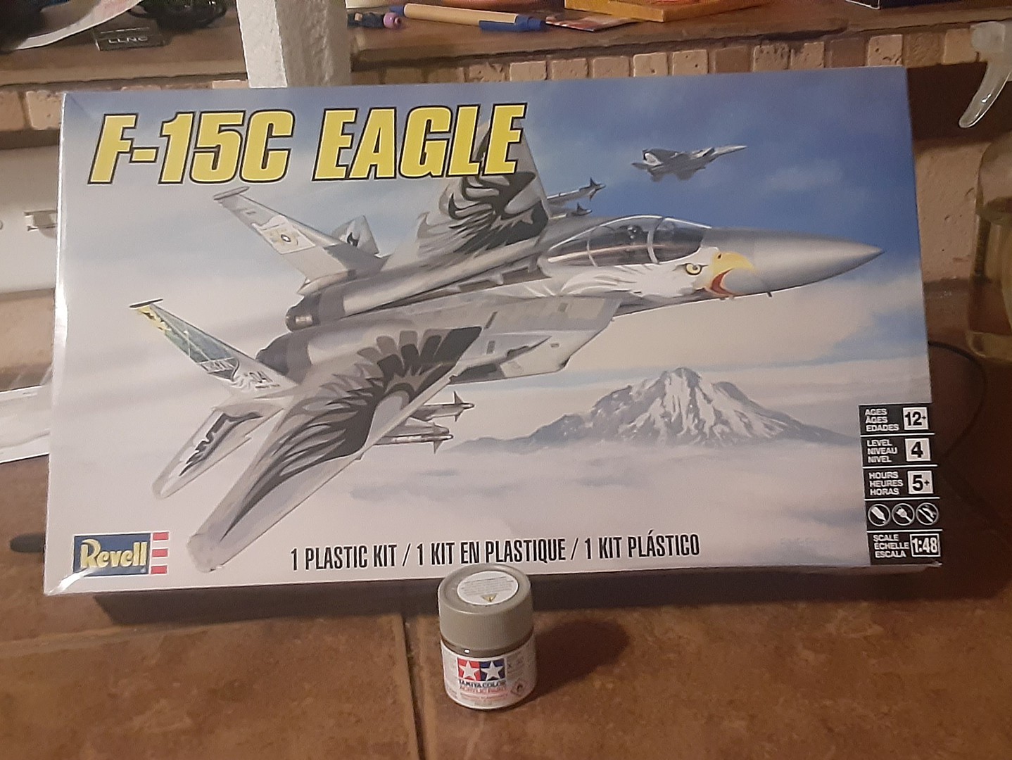VIETNAM ERA USAF F-15C EAGLE REVELL 1:48 SCALE PLASTIC MODEL AIRPLANE KIT 