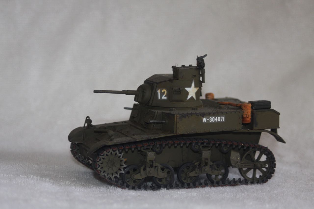 US Light Tank M3 Stuart Late Production -- Plastic Model Military ...