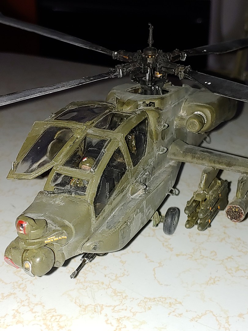 AH64 Apache Plastic Model Helicopter Kit 1/48 Scale 855443