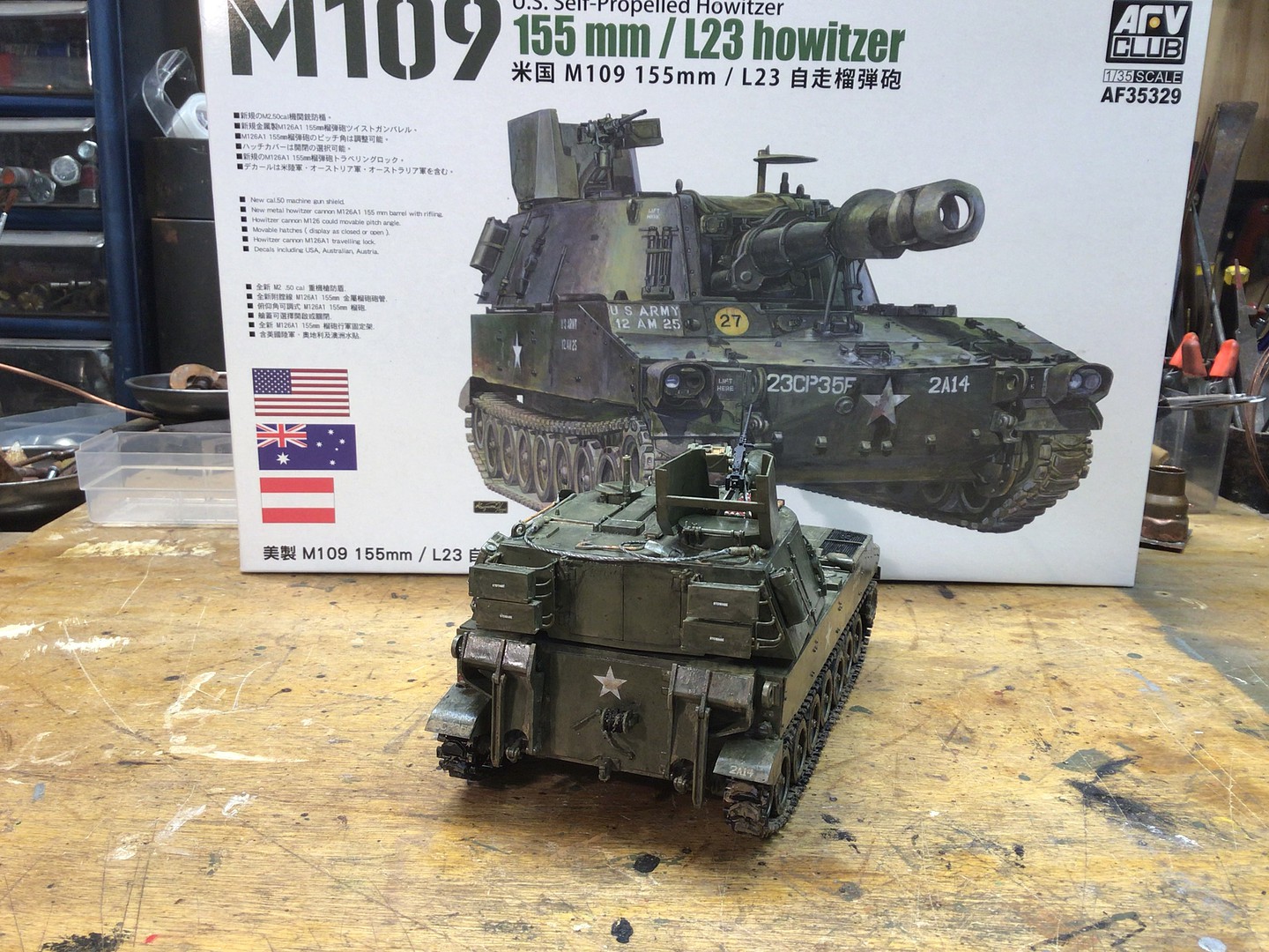 M109 155mm/L23 Howitzer -- Plastic Model Military Vehicle Kit -- 1/35 ...