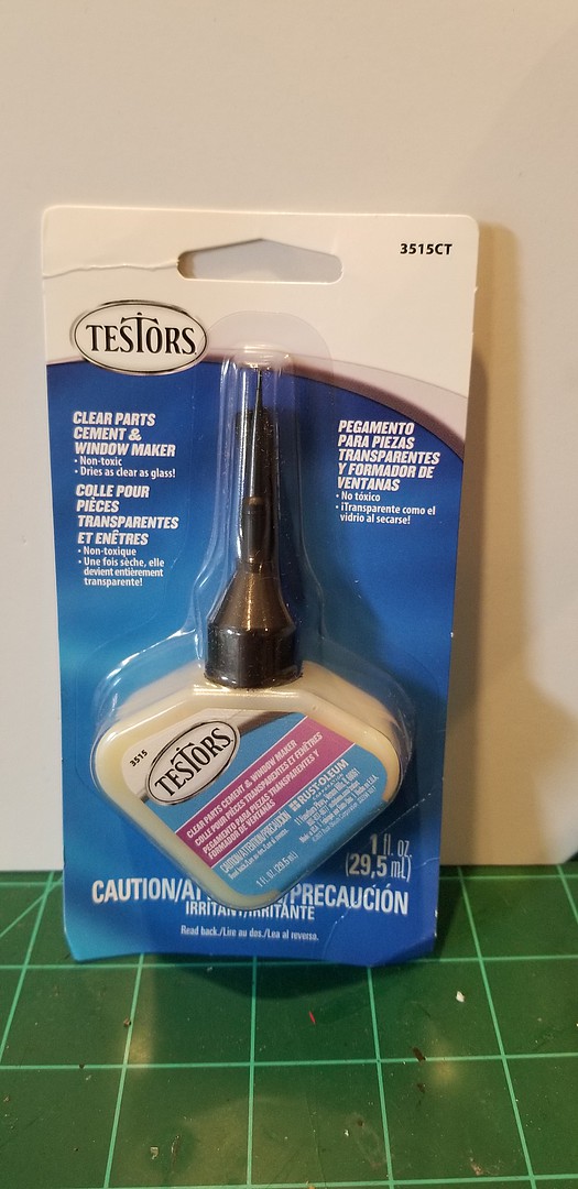 Clear Parts Cement & Window Maker Dries As Clear As Glass Testors 3515CT