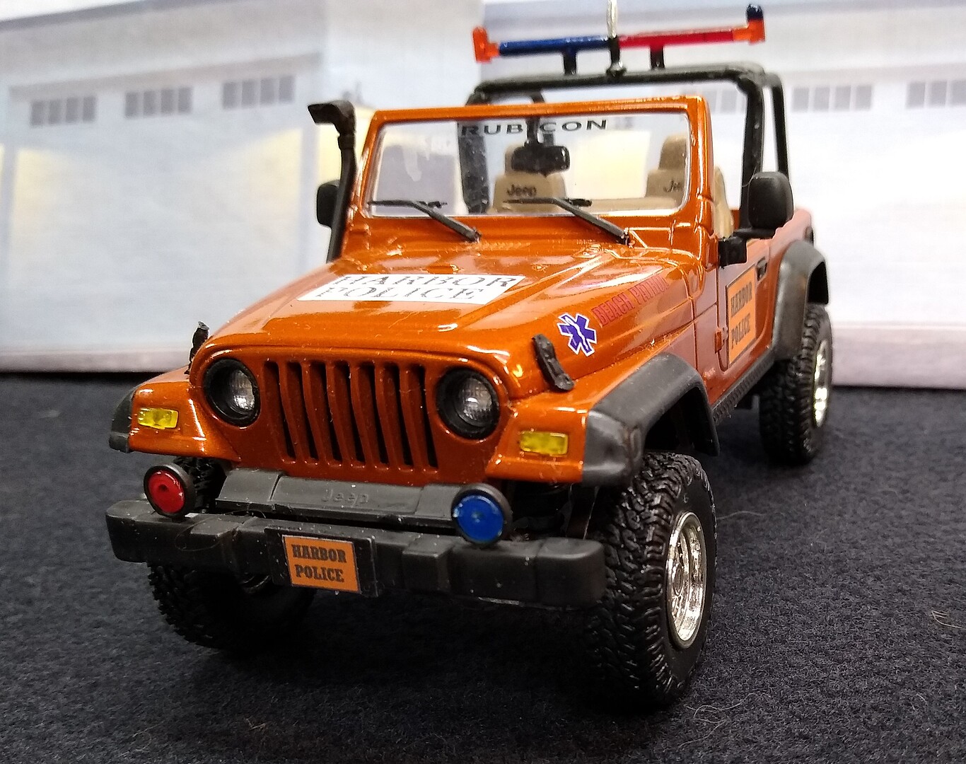 Jeep Wrangler Rubicon Plastic Model Jeep Kit 1/25 Scale 4501