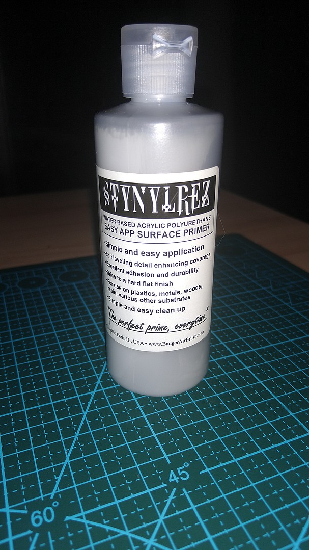Badger Airbrush paint Stynylrez Gray Primer 4oz