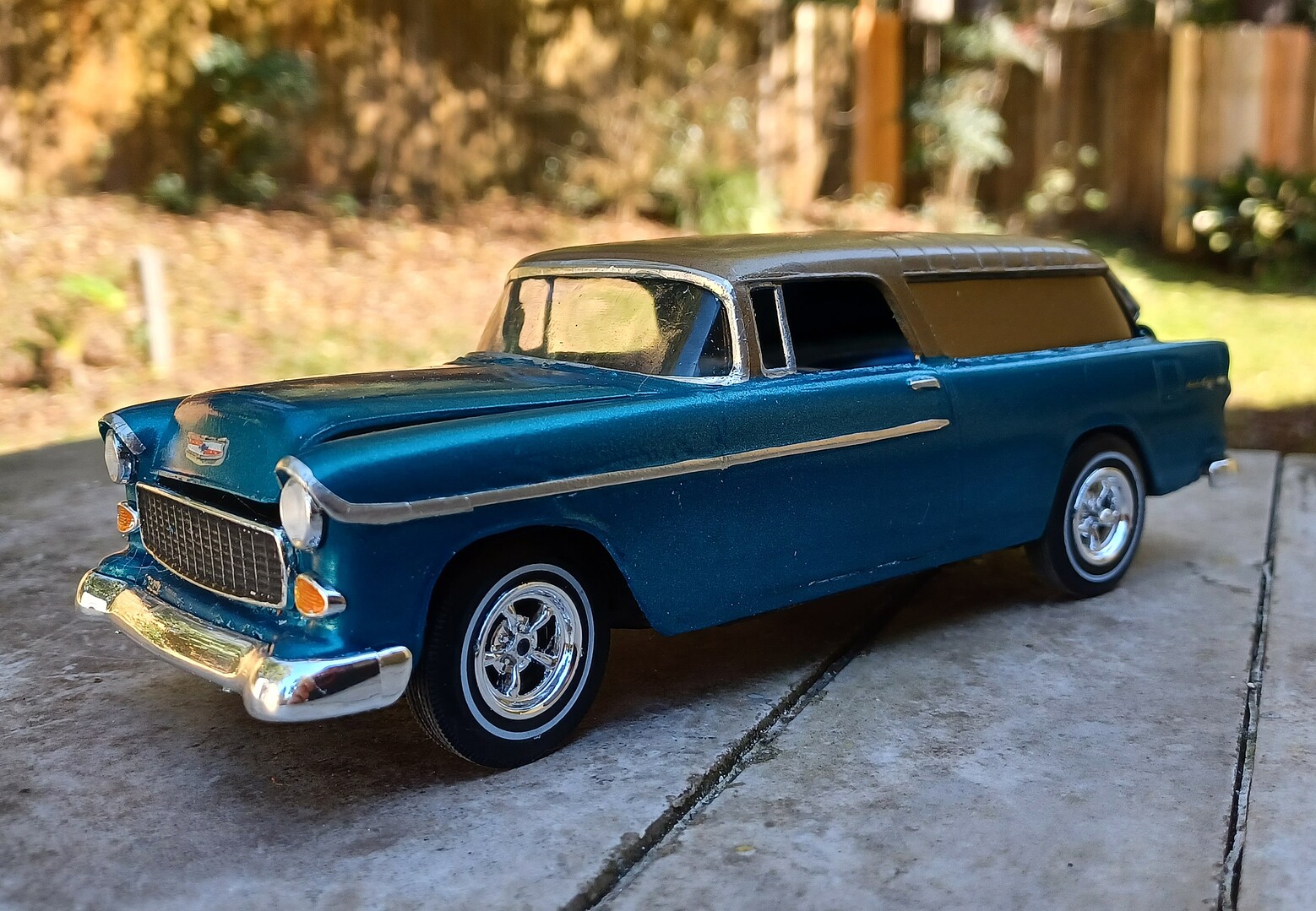 1955 Chevy Nomad Custom Station Wagon -- Plastic Model Car Kit -- 1/25 ...