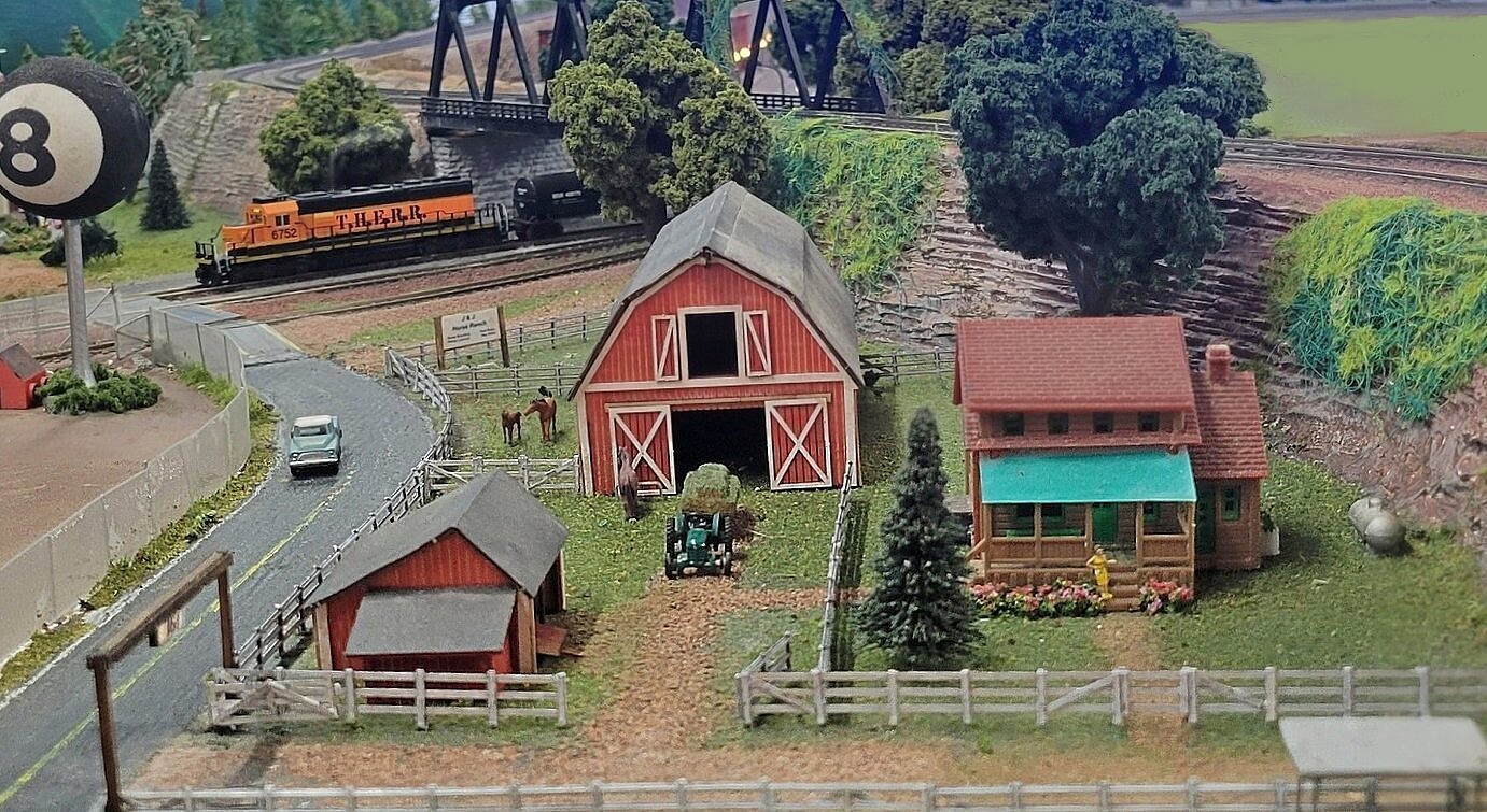 Barn & Outbuildings Laser Art Kit -- N Scale Model Railroad Building ...