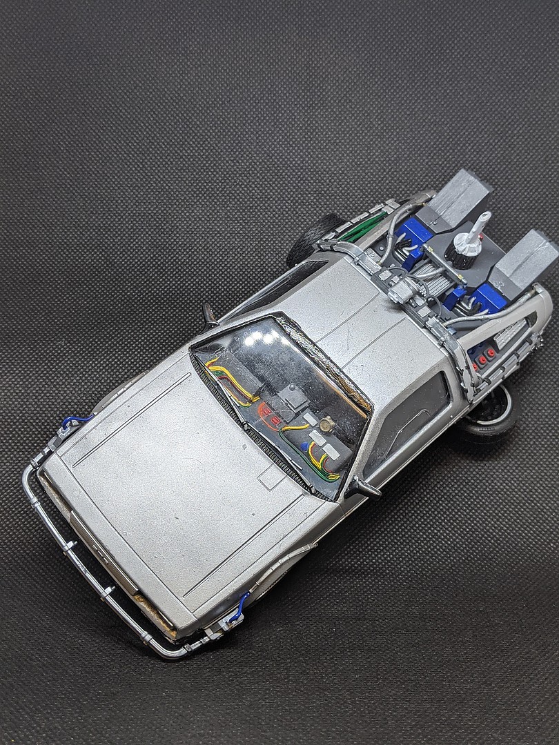 DeLorean Car Hover Back to the Future II Plastic Model Car Vehicle