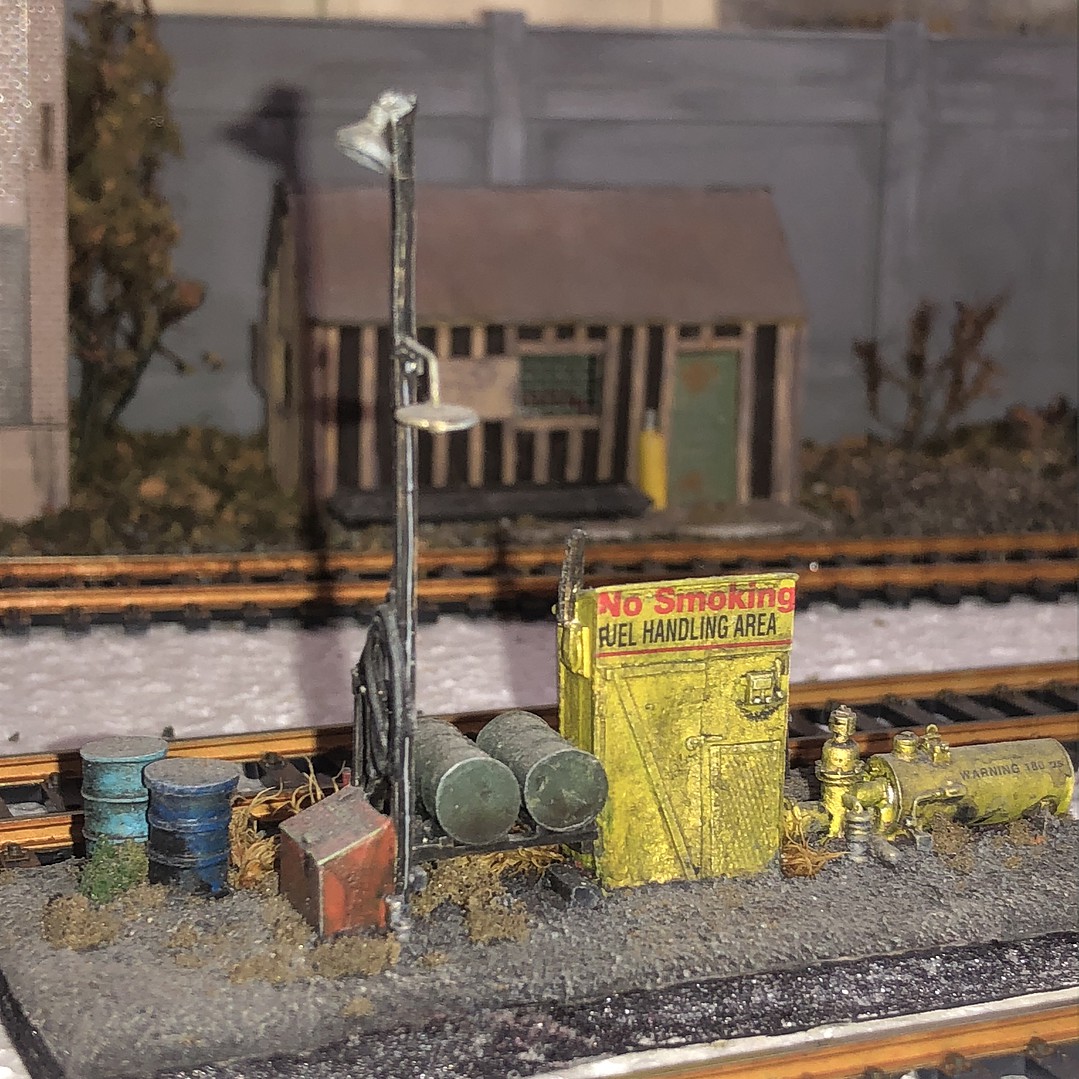 Scenic Detail Diesel Fuel Facility Kit HO Scale Model Railroad