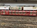 89' Flatcar w/ Bi-Level Open Auto Rack Santa Fe #88721