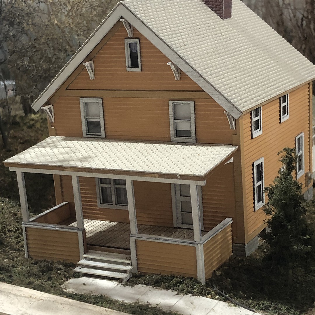 The Suburban Catalog House Kit HO Scale Model Railroad Building