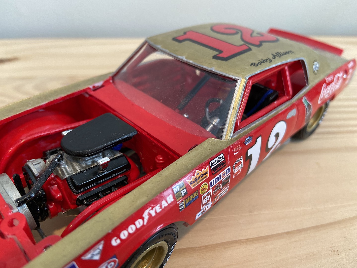 Coca Cola Bobby Allison 1972 Monte Carl Plastic Model Car Kit 125 Scale 1064 12