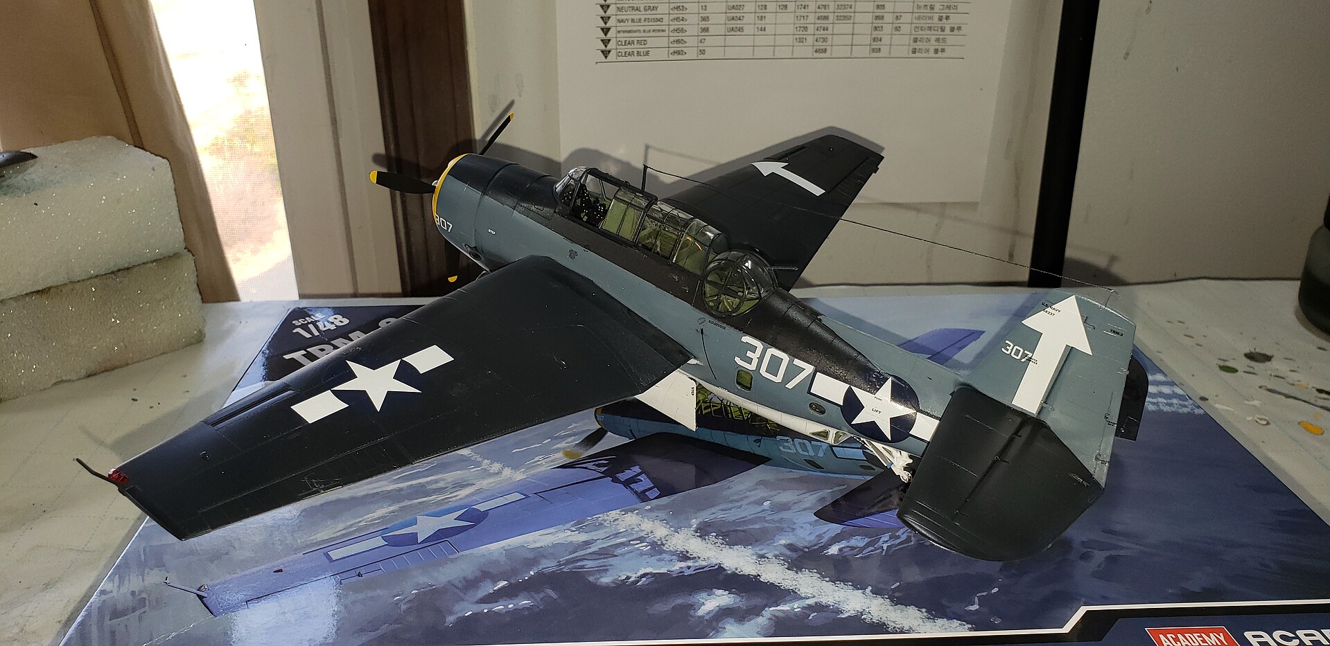 TBM 3 Avenger Bunker Hill Plastic Model Airplane Kit 1 48 Scale