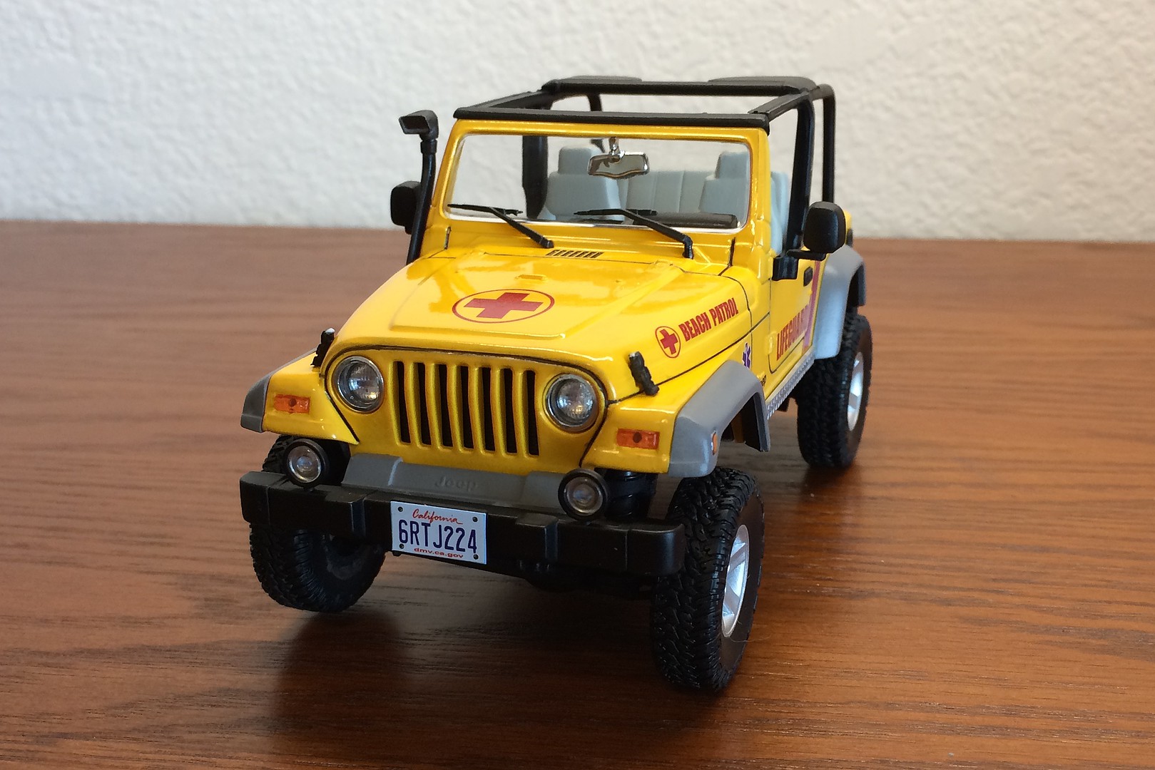 Jeep Wrangler Rubicon Plastic Model Jeep Kit 1/25 Scale 4501