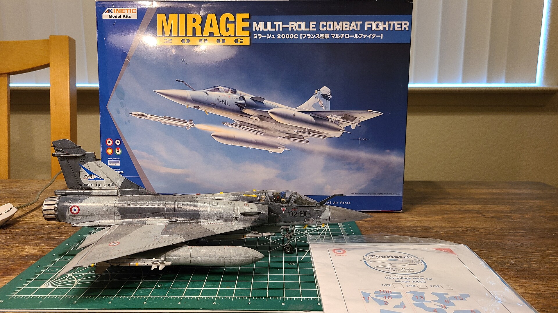 Gallery Pictures Kinetic-Model Mirage 2000C Plastic Model Airplane