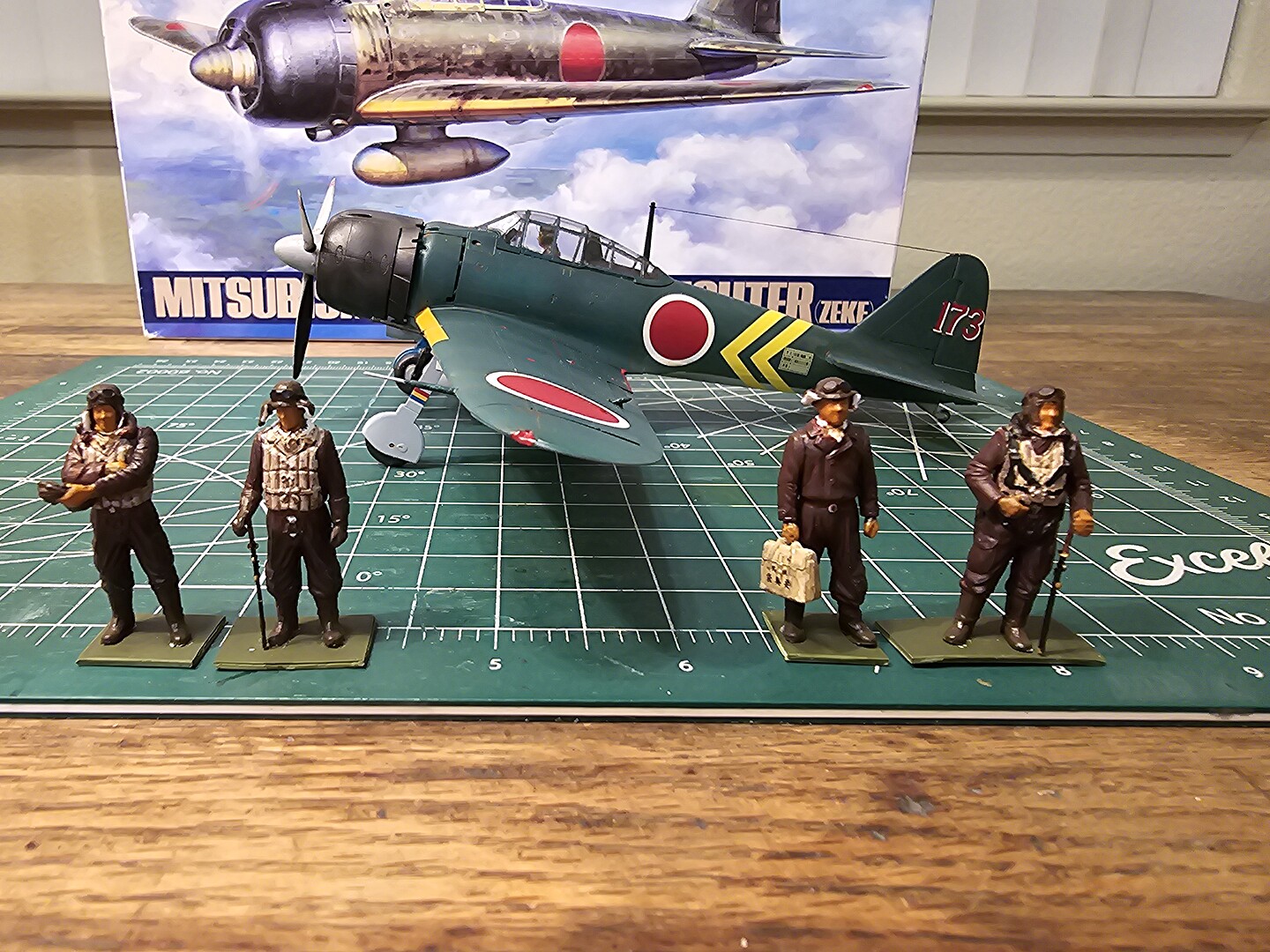 Mitsubishi A6M3/3A (Zeke) Fighter Aircraft -- Plastic Model Airplane ...