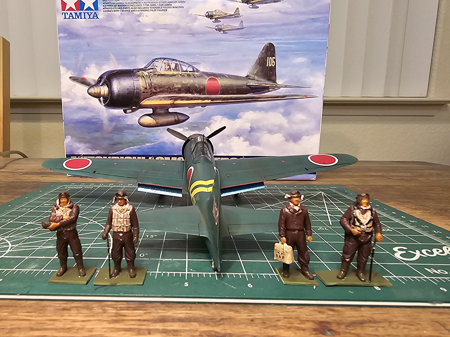 Mitsubishi A6M3/3A (Zeke) Fighter Aircraft -- Plastic Model Airplane ...