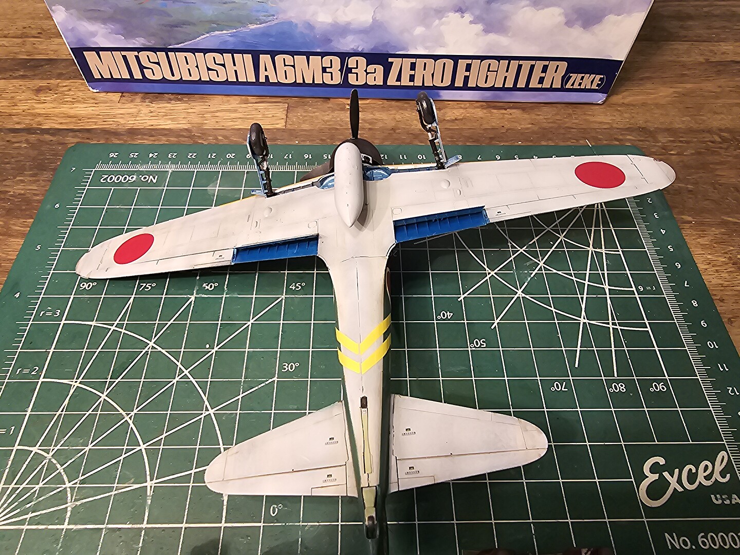 Mitsubishi A6M3/3A (Zeke) Fighter Aircraft -- Plastic Model Airplane ...