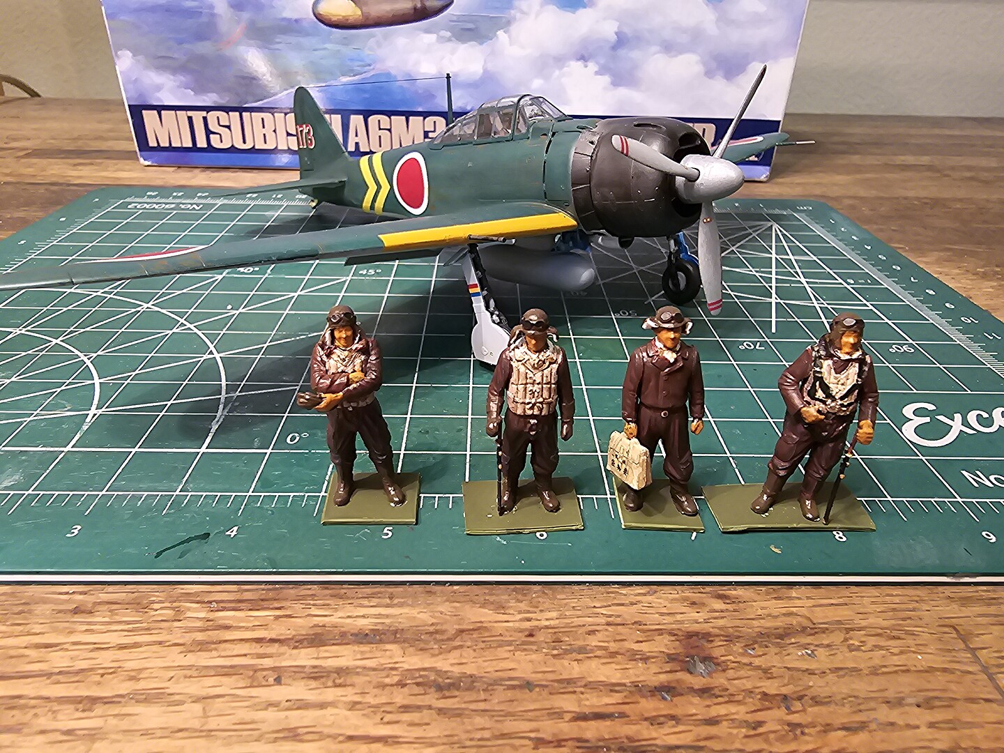 Mitsubishi A6M3/3A (Zeke) Fighter Aircraft -- Plastic Model Airplane ...