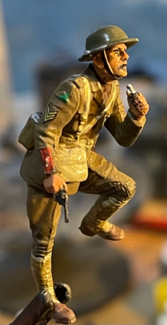 British Infantry Before Attack Wwi Era Plastic Model Military Figure