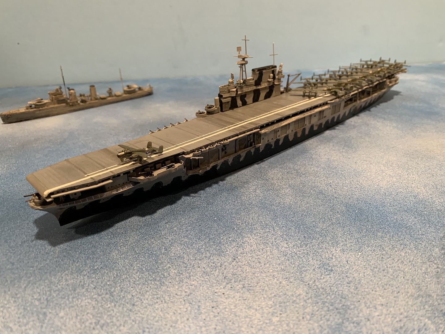 Gallery Pictures Tamiya Uss Hornet Aircraft Carrier Waterline Plastic Model Military Ship Kit