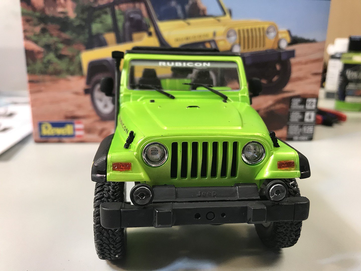 Jeep Wrangler Rubicon Plastic Model Jeep Kit 1/25 Scale 4501
