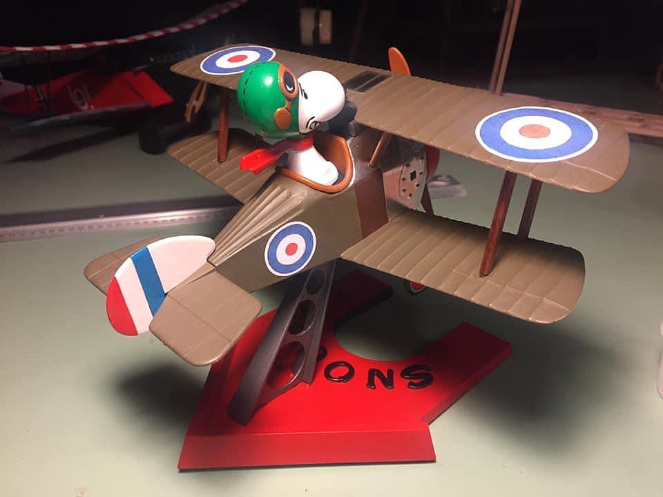 Snoopy and His Sopwith Camel Biplane -- Snap Together Plastic