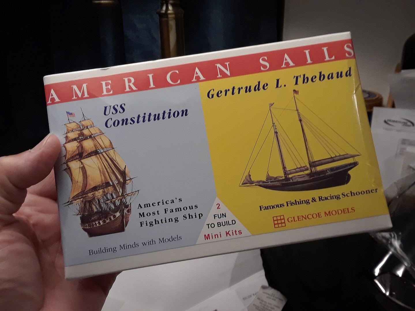 Glencoe Models 1:25 Scala American Sails Constitution/Gertrude L Thebaud 